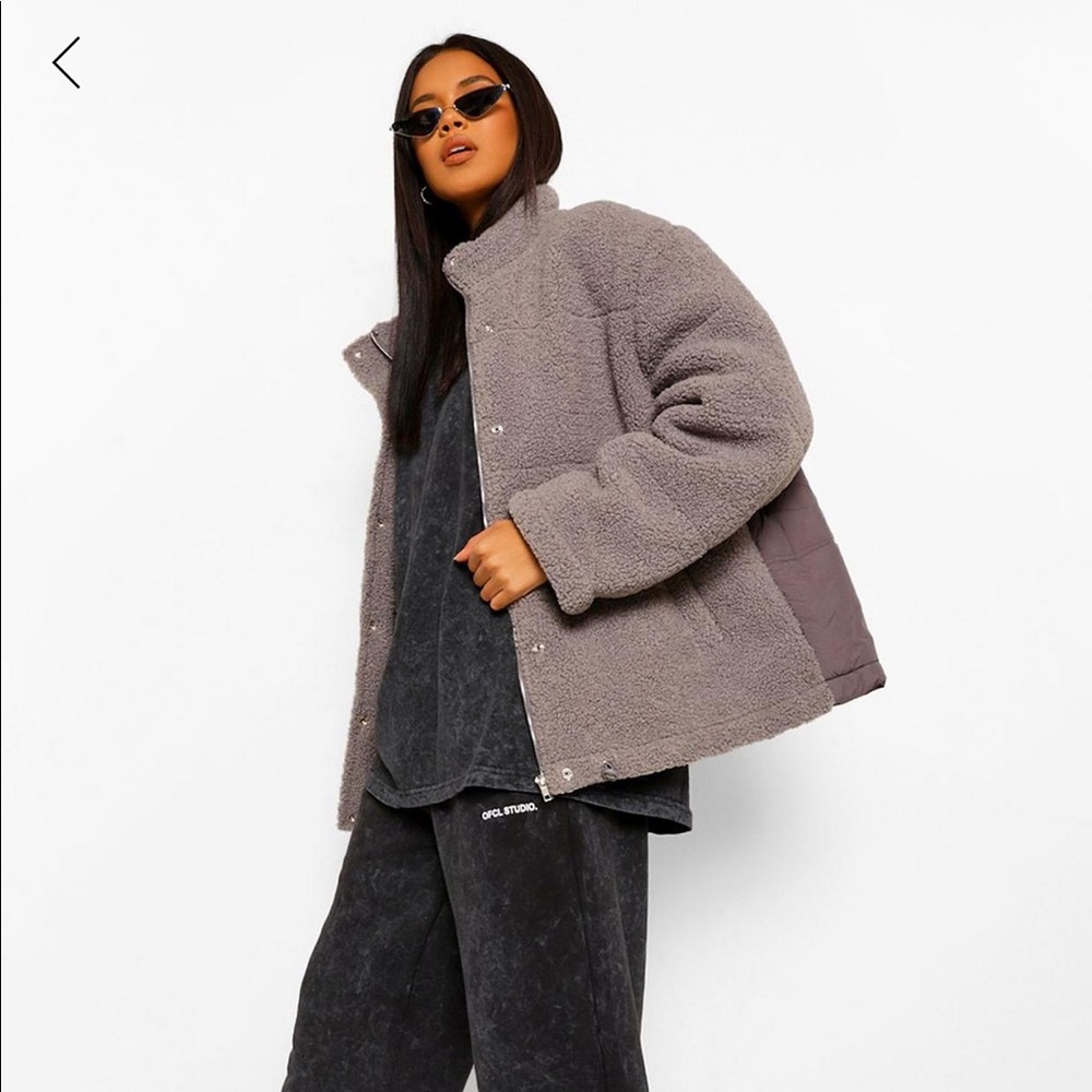 Teddy Faux Fur Oversized Jacket